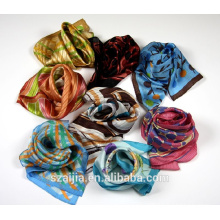 Fashion new satin silk square scarf